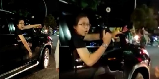 Acungkan Pistol ke Wanita, Pengemudi Fortuner Jadi Tersangka