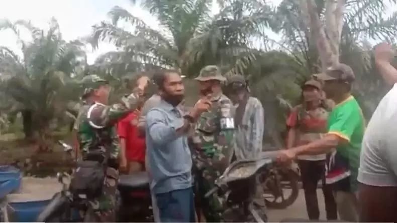 Bersitegang dengan POM TNI AL, 6 Preman Penjaga Kebun Sawit Diamankan