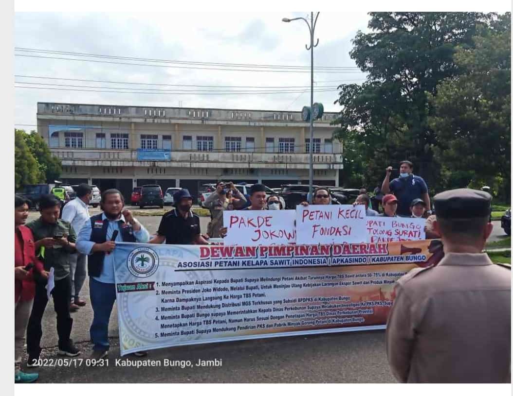 Kantor Bupati di Sentra Sawit Digeruduk Petani