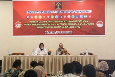 Kemenkumham Riau Webinar Pengisian Kuisioner PMPJ dan LTKM 