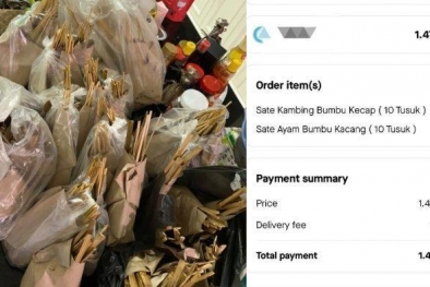 Salah Order Lewat Aplikasi Online, Sekampung Kebagian Sate