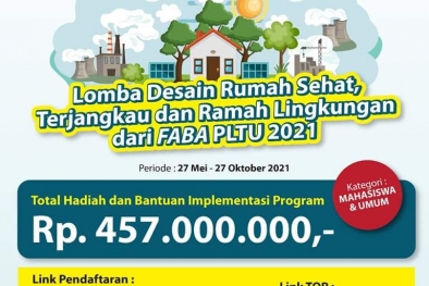 Lomba Desain Rumah Sehat, Ramah Lingkungan dari PLN Berhadiah Ratusan Juta