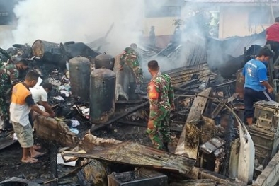 Gudang Alat Bekas dan Arsip RSUD Terbakar