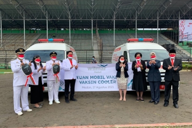 Dua Unit Mobil dari Wilmar Peduli untuk Percepat Vaksinasi