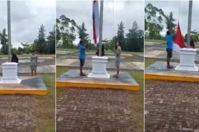 Bendera Kantor Bupati Kuansing Diturunkan Remaja, Ini Kata Wabup