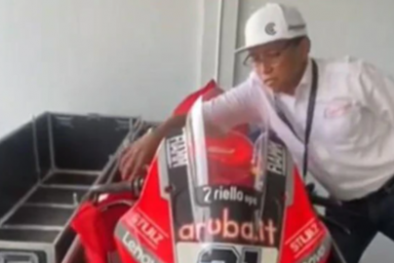 Duduk Perkara Unboxing Motor Ducati di Sirkuit Mandalika