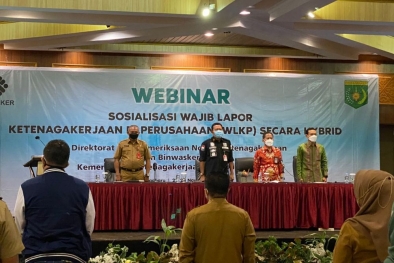 Perusahaan di Riau Diminta Laporkan Tenaga Kerja Melalui Online