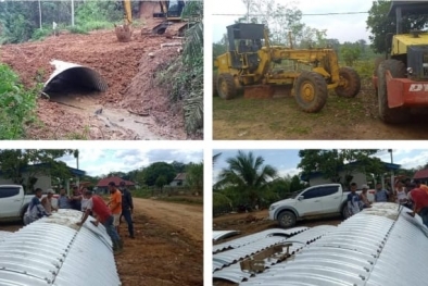 Rusak, Perusahaan Sawit Bangun Jembatan Antar Desa