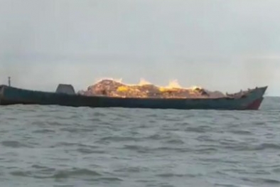 Korban Kapal Terbakar di Meranti Ditemukan Tewas di Laut
