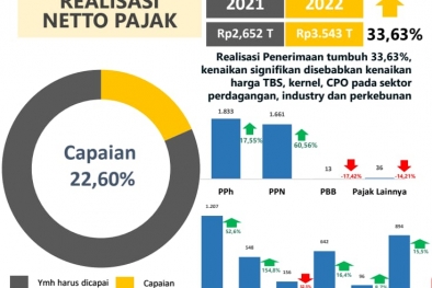 Didorong Sawit, Penerimaan Pajak Riau Tembus Rp 3,54 Triliun