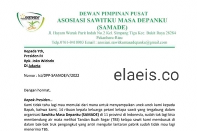 Samade Minta Jokowi Hargai Kontribusi Petani Sawit