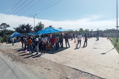 Demo Buruh Bongkar Muat PKS Berakhir Ricuh