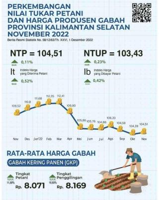 Harga Komoditas Perkebunan Rakyat Anjlok, NTP Kalsel Cuma Naik 0,12 Persen