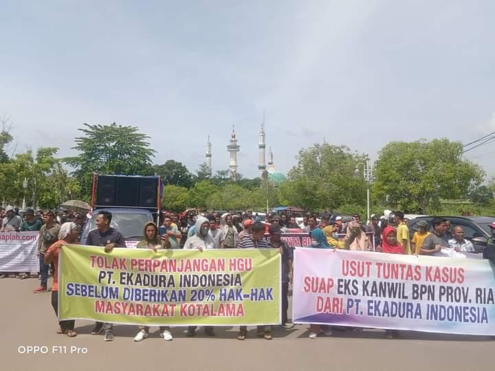 Massa Kaitkan Perpanjangan HGU PT EDI dengan Kasus Suap, Perusahaan Belum Merespon