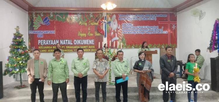 Natal 2023, Ini Tema yang Diangkat Korporasi Sawit PT SSR di Inhu Riau