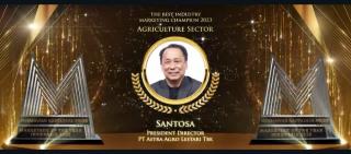 CEO Astra Agro Raih The Best Industry Marketing Champion 2023