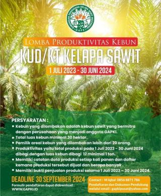 GAPKI Hadirkan Lomba Produktivitas Kebun, Aspek-PIR Dorong Petani Ikut Berpartisipasi