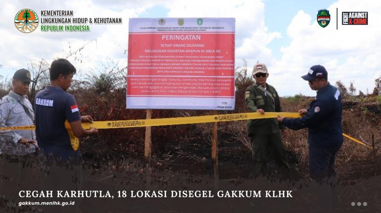 18 Lokasi Disegel Gakkum KLHK, 90 Perusahaan di 610 Lokasi Dapat Peringatan Gara-gara Masalah ini