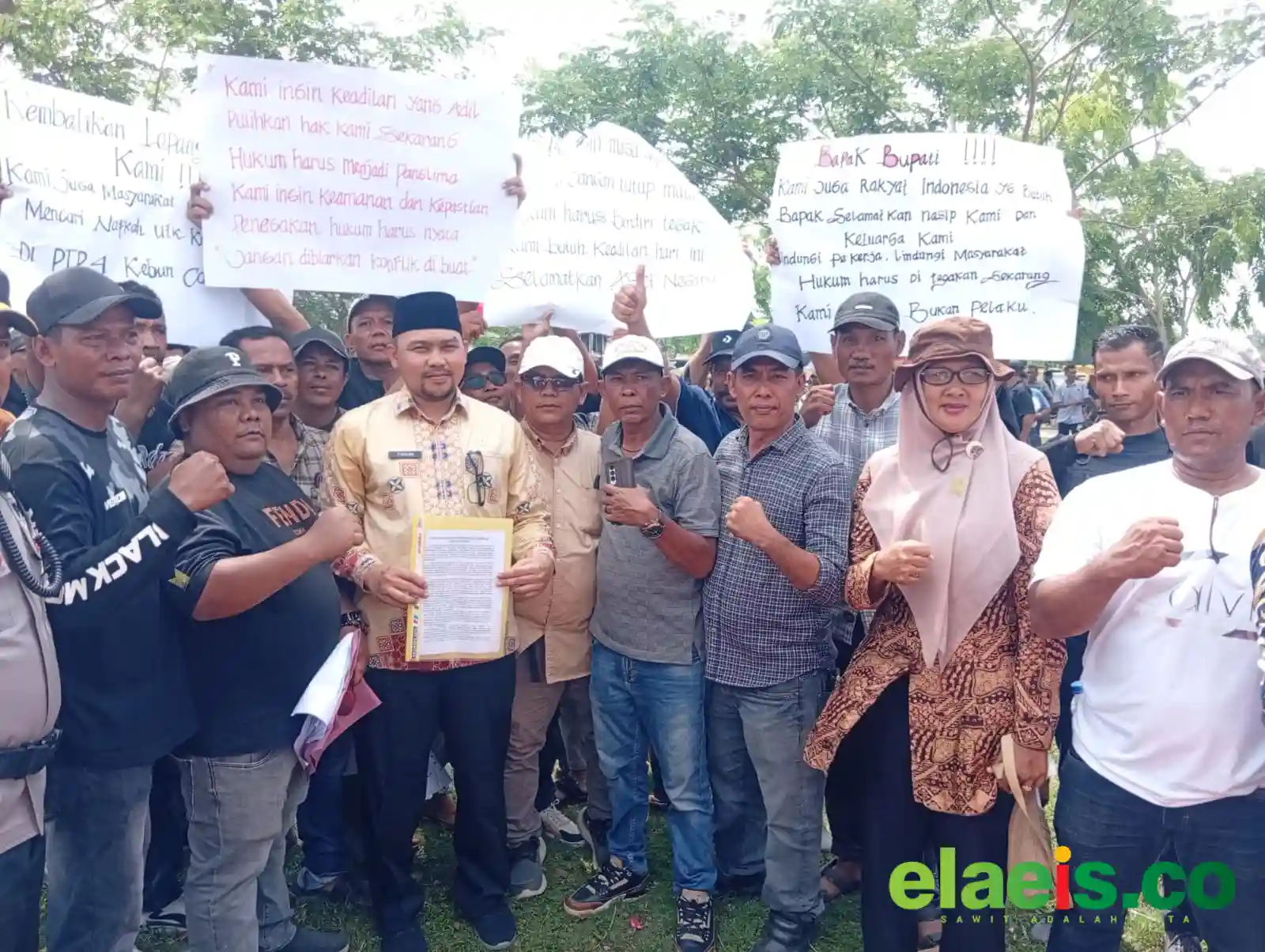 Ratusan Pekerja PTPN IV Cot Girek Datangi Kantor Bupati Aceh Utara, Tuntut Kepastian Klaim Lahan