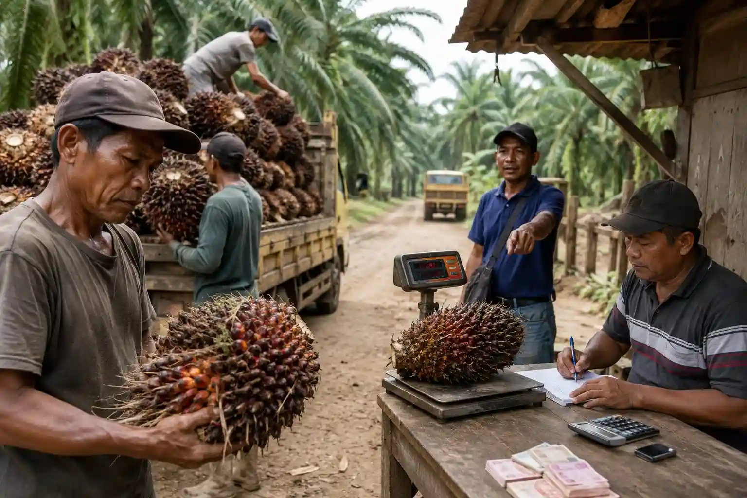 70 Persen Petani Sawit Ternyata Terjebak Jalur ‘Gelap’ Pedagang Pengumpul