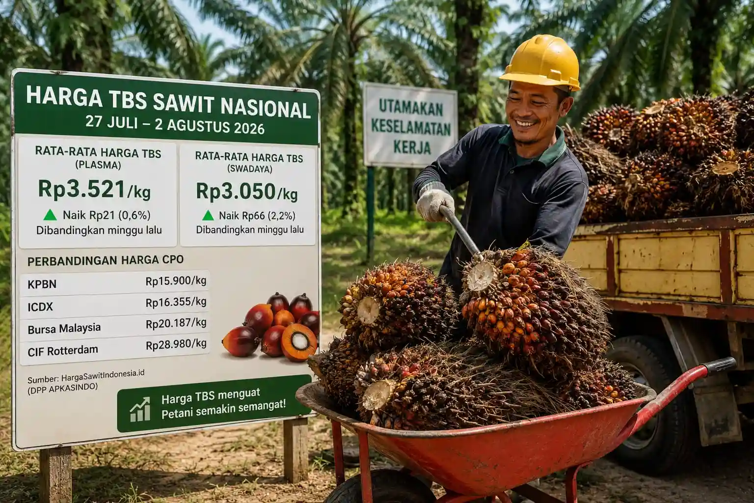 Petani Mulai Senyum, Harga TBS Sawit Naik di Banyak Daerah