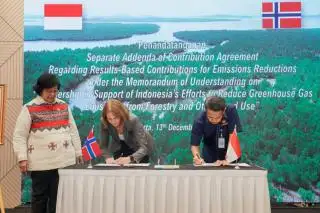 Norwegia Naikkan Kontribusi Jadi USD 100 Juta untuk FOLU Net Sink Indonesia