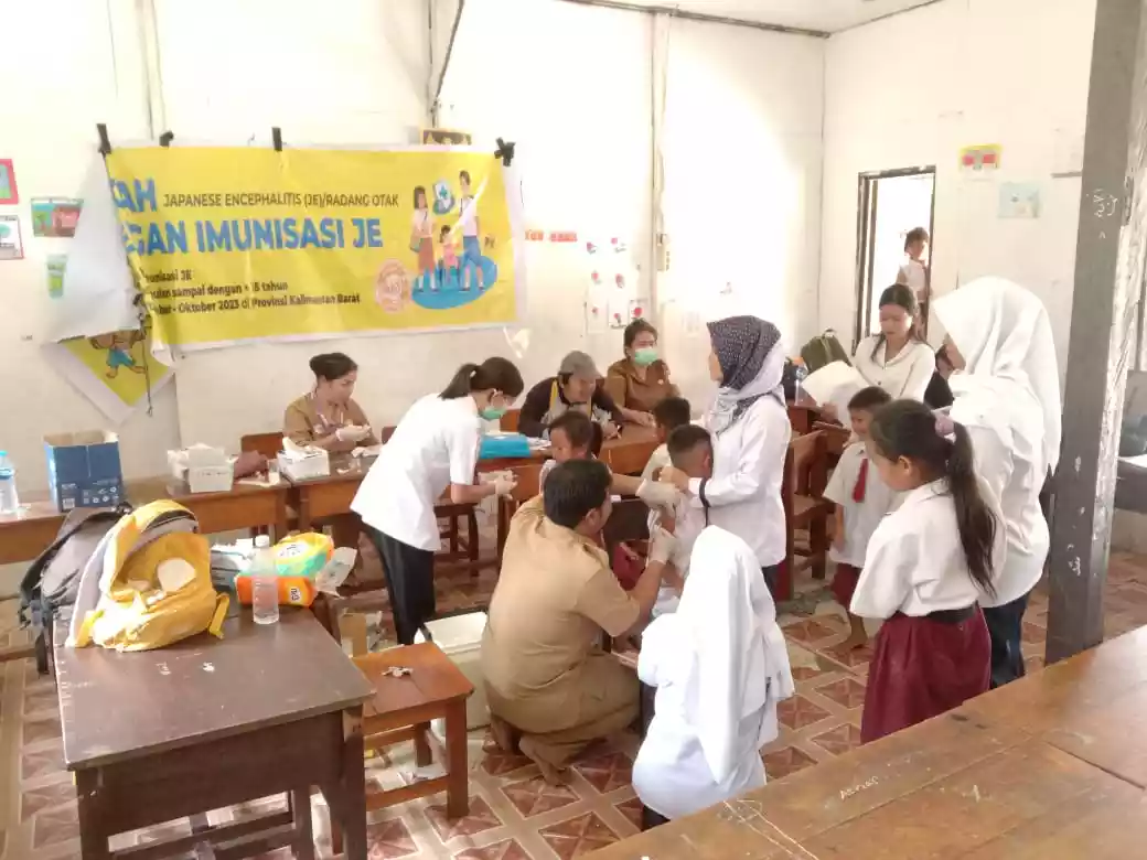 Cegah Penularan, Anak Karyawan Perusahaan Sawit Diimunisasi JE