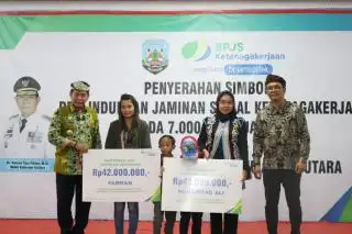 7.000 Pekerja Rentan Dapat Bantuan Jaminan Perlindungan Sosial