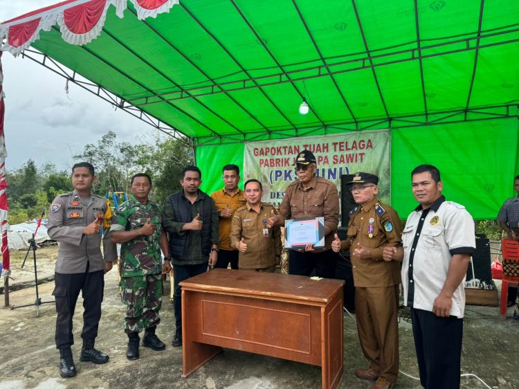 Jadi Model Gerakan Nasional Petani Mandiri, Poktan Tuah Telaga Resmikan PKS Mini