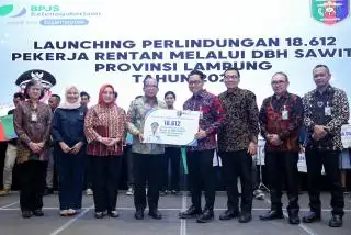 18.612 Pekerja Sawit di Lampung Disubsidi Ikut Program Jamsostek
