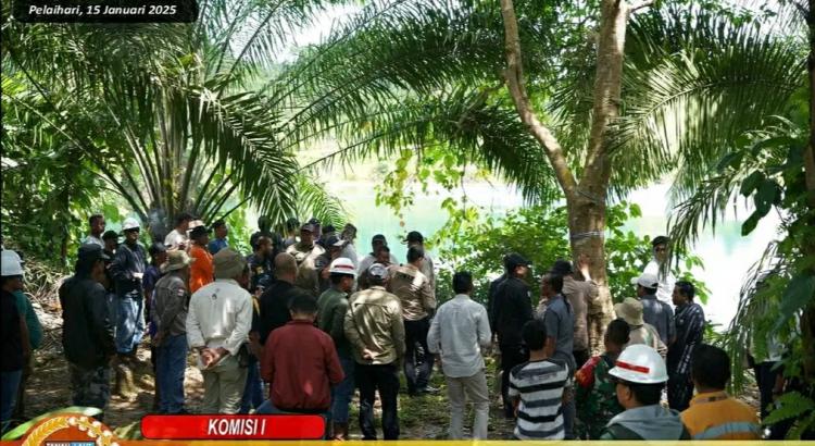 DPRD Tala Tinjau Lokasi Konflik Kebun Plasma Sawit di Eks Tambang PT Arutmin