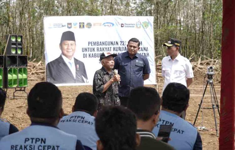 Pemerintah dan PTPN IV Mulai Bangun Hunian Korban Banjir Tapsel