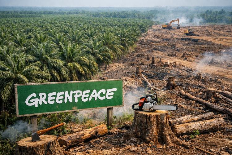 Sawit Resmi Jadi Pohon di KBBI, Greenpeace Soroti Risiko Ekspansi Kebun Skala Besar