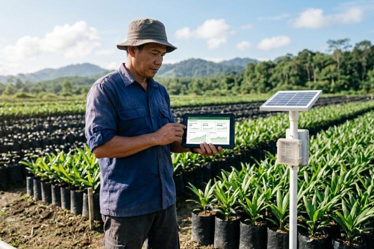 Bibit Sawit Lebih Produktif Berkat Teknologi Pintar UGM, Hemat Air dan Biaya