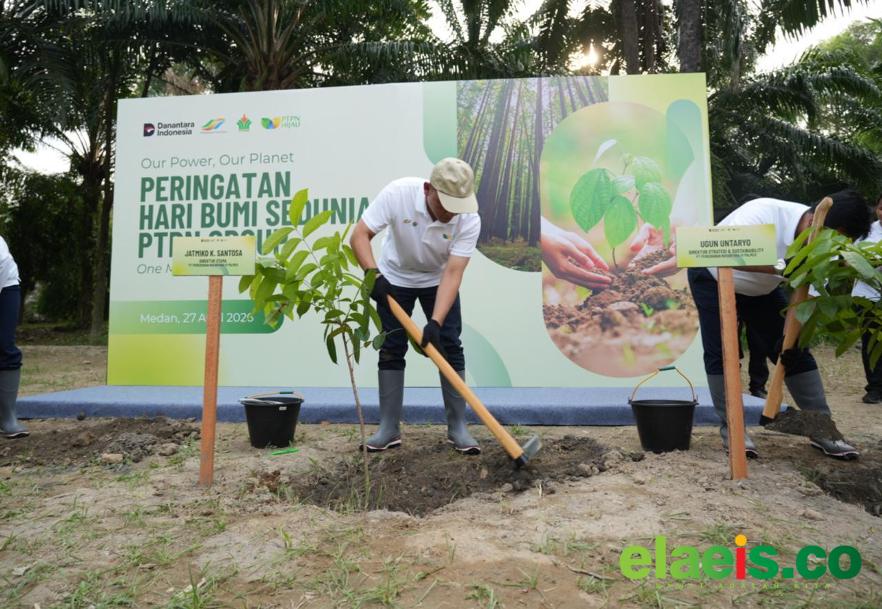 PTPN IV PalmCo Targetkan Tanam 50.000 Pohon, Perkuat Komitmen Lingkungan di Hari Bumi