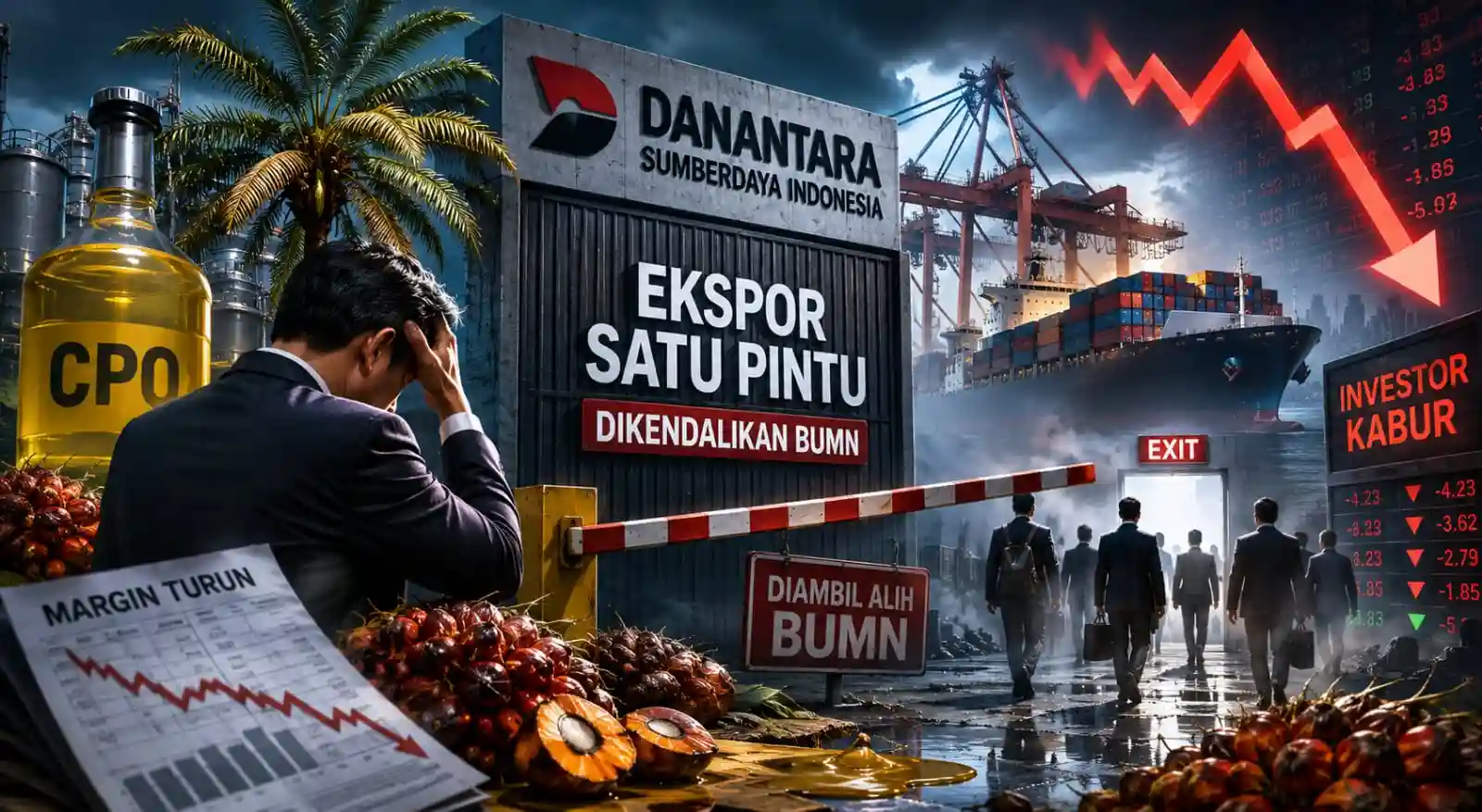 Ekspor Diambil Alih BUMN, Emiten CPO Terancam Boncos dan Investor Kabur
