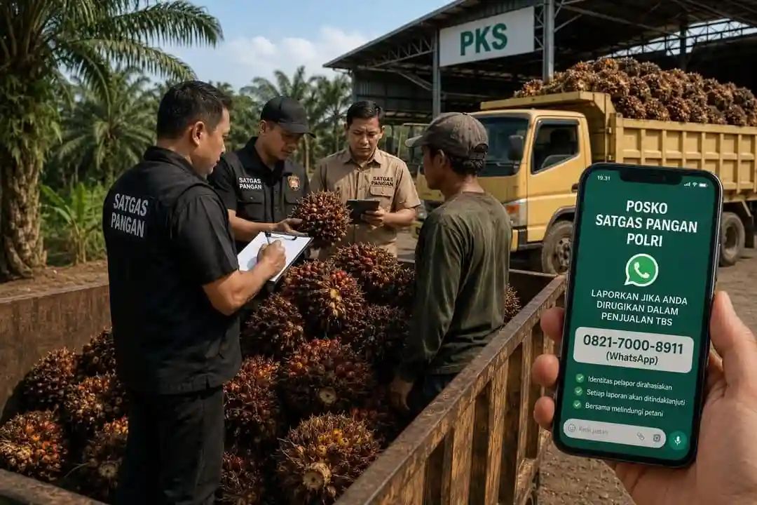 Harga TBS Sawit Dipantau Ketat, Petani Kini Bisa Lapor PKS Nakal via WhatsApp, Ini Nomornya...