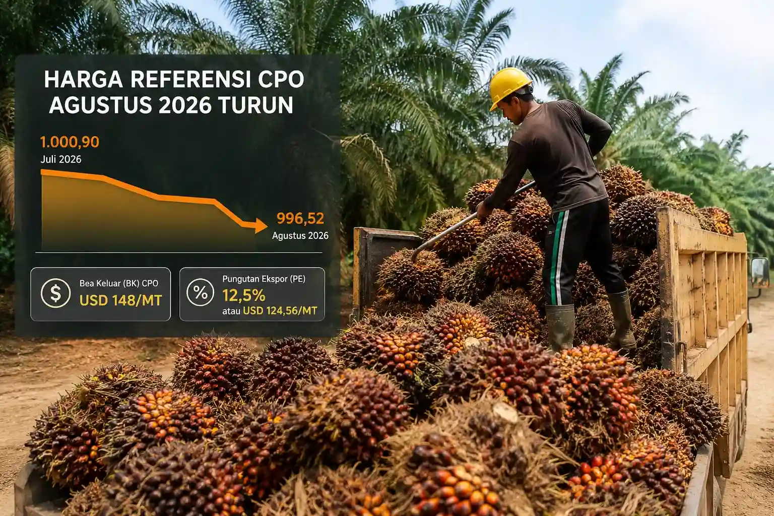 Harga Acuan CPO Turun, Bakal Pengaruhi TBS Sawit?