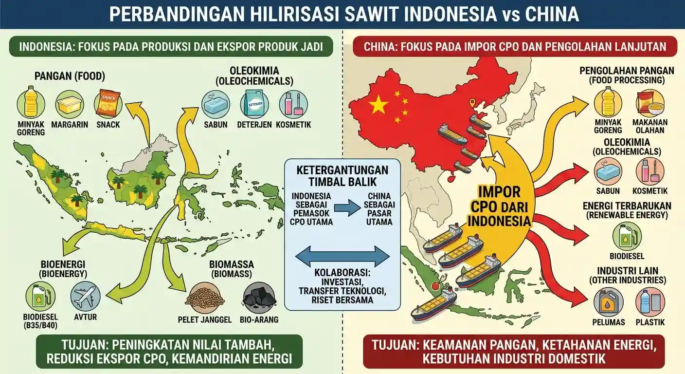 Raja Sawit Dunia Justru Kalah Jauh dari China dalam Hilirisasi, GAPKI Buka Suara